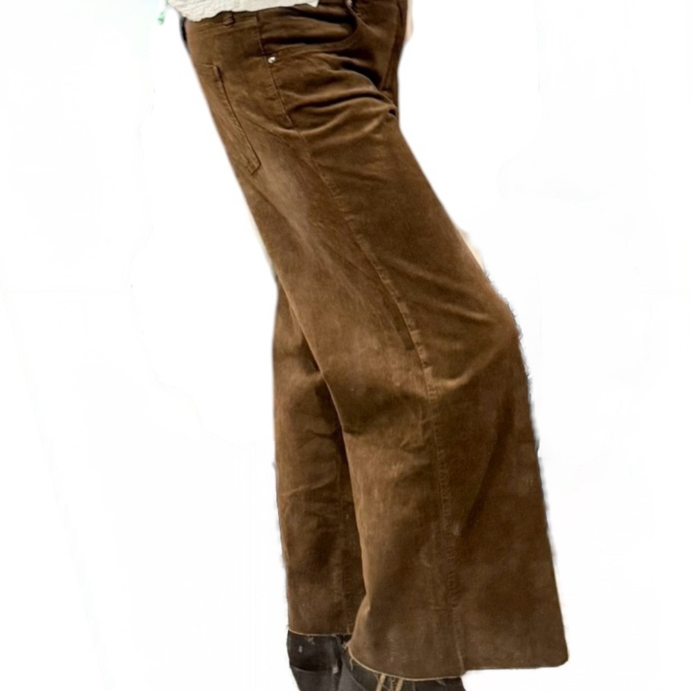 Kut from the Kloth Women's Wide Leg Corduroy Pants in Brown